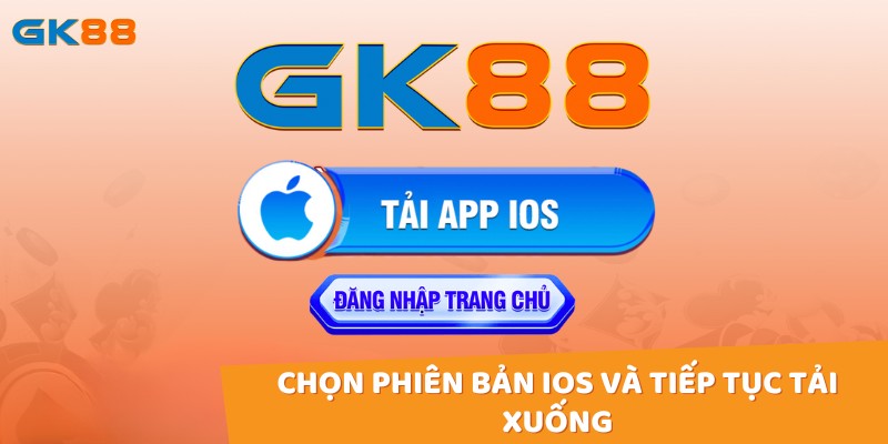 Hãy tiếp tục chọn phiên bản iOS